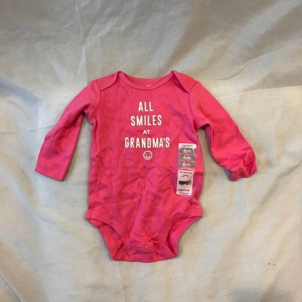 Girl's Onesie-All Smiles at Grandma's